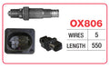 Goss Oxygen Sensor - 5 Wire - BMW, Dodge, Jeep, Mercedes Benz - OX806