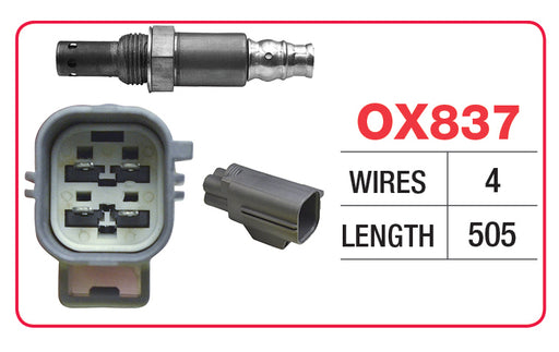 Goss Oxygen Sensor - 4 Wire - Land Rover, Volvo - OX837