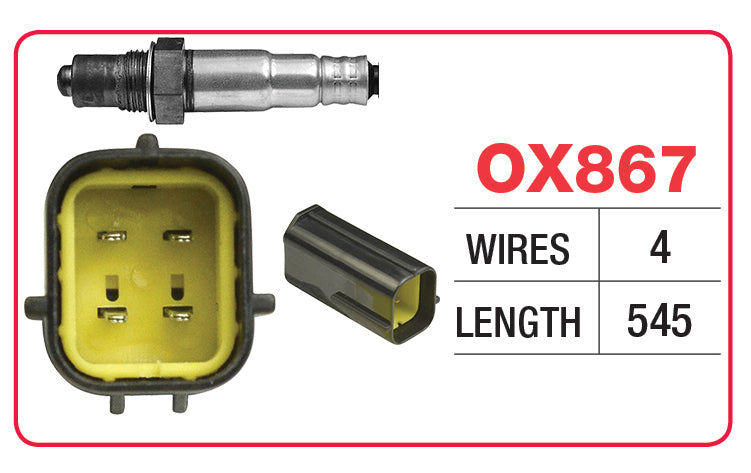 Goss Oxygen Sensor - 4 Wire - Hyundai - OX867