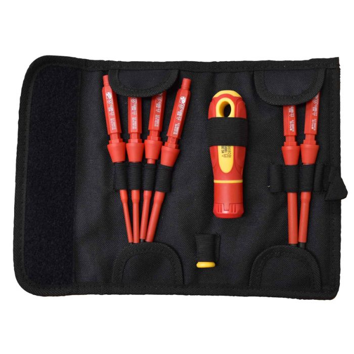 8 Piece VDE Interchangeable Screwdriver Set - PT30208