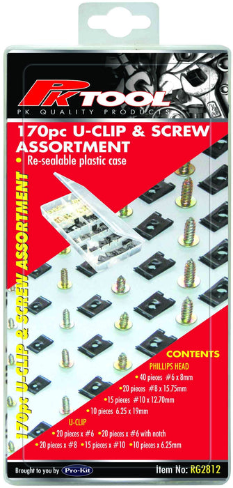 170 Piece Speed Nut & Screw Assortment - RG2812